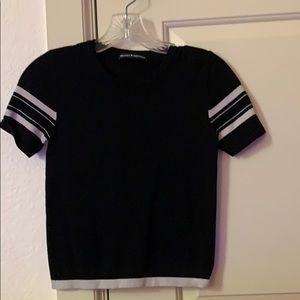 black and white brandy melville top